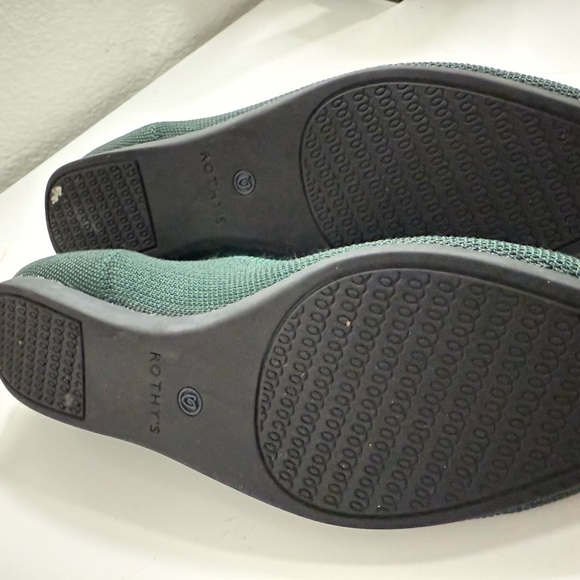 Rothy's Dark Green and Blue Flats - Picture 4 of 6